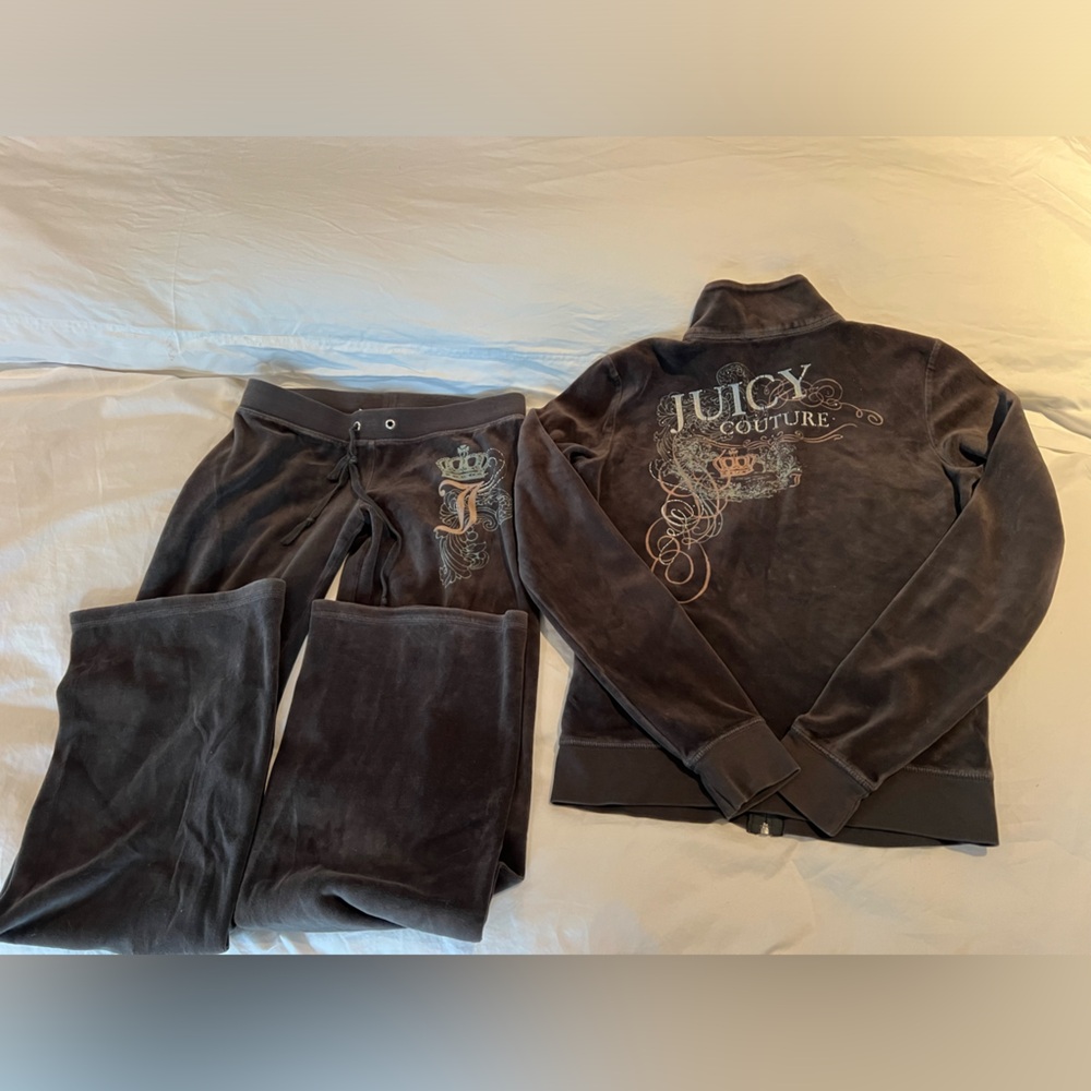 Y2K Juicy Couture velour track suit